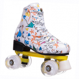 Роликовые коньки Rio Roller Z-3855 Zelart 33 Белый (60363141)