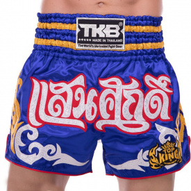 Шорты для тайского бокса и кикбоксинга TKTBS-056 Top King Boxing S Синий (37551094)