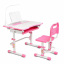 Комплект детской мебели парта и стул-трансформеры Cubby Botero 780 x 588 x 540-760 мм Pink Дзензелівка