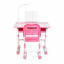 Комплект детской мебели парта и стул-трансформеры Cubby Botero 780 x 588 x 540-760 мм Pink Київ