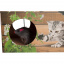 Наклонная когтеточка для кошек с кошачьей мятой и меxовой мышкой Flamingo SCRATCHING BOARD 59 x 21 x 32 см Бежевый (4016598460924) Сумы