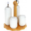 Набор емкости для специй для масла уксуса соли перца Bona Purity 17х17х20 см Белый (DP186247) Вінниця