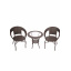 Набор садовой мебели Jumi SATURN стол и 2 стулья коричневый Житомир
