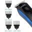 Машинка для стрижки волос аккумуляторная беспроводная VGR V-259 3 в 1 с режимом Турбо Черный с синим Хмельницький