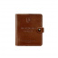 Кожаная обложка-портмоне для удостоверения офицера 11.0 светло-коричневая BlankNote Чернігів