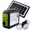 Многофункциональный мощный фонарь Power Bank Solar(6000mAh) с солнечной панелью + лампочки 3шт 6W Кропивницький