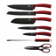 Набор ножей на подставке 8 предметов Berlinger Haus Metallic Line Burgundy Edition (BH-2562) Київ