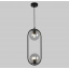 Подвесной светильник с двумя прозрачными шарами 15 см Lightled 916-38-2 BK+CL Київ