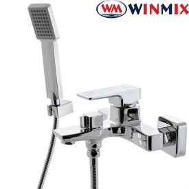 Смеситель для ванны короткий нос Winmix Premium Kvadro Euro (Chr-009), Польша