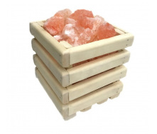Гималайская соль для бани и сауны липа PRO Кубик 4,5 кг 17х17х17 см