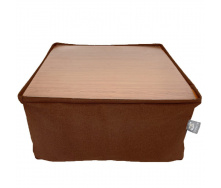 Безкаркасний модульний Пуф-столик Блек Tia-Sport (sm-0948-6) коричневий