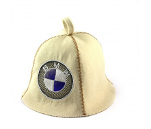 Банная шапка Luxyart BMW Белый (LA-304)