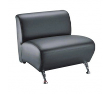 Кресло Richman Florida 78 x 70 x 68H см Натуральная Кожа Lux Комбо Черный