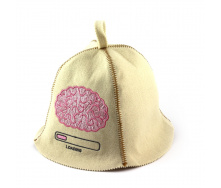 Банная шапка Luxyart Вынос мозга Белый (LA-325)