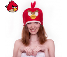 Банная шапка Luxyart Птичка Красный (LA-480)