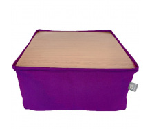 Бескаркасный модульный Пуф-столик Блэк Tia-Sport (sm-0948-3) фиолетовый