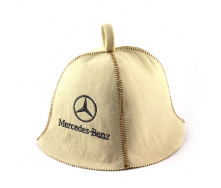 Банная шапка Luxyart Mercedes Белый (LA-313)