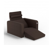 Мягкое кресло KULIK SYSTEM PLEASURE Ткань Целый Шоколадный (hub_MHHy41119)