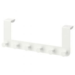 Дверная вешалка для вещей одежды полотенец IKEA ENUDDEN 35х13 см Белый (602.516.65) Балаклія