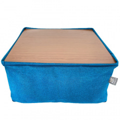 Бескаркасный модульный Пуф-столик Блэк Tia-Sport (sm-0948-4) голубой Херсон