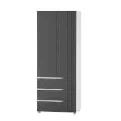 Шкаф для одежды DiPortes "Портленд", К-820-R, Графит (80/206/56), МДФ Херсон