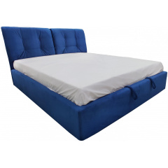 Кровать двуспальная BNB Gold Comfort 160 x 200 см Simple Синий Ровно