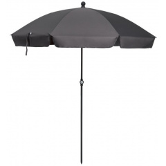 Большой пляжный зонт с тефлоновым покрытием 180 см Livarno Серый (100343334 grey) Лозовая