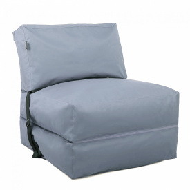 Бескаркасное кресло раскладушка Tia-Sport 210х80 см светло-серый (sm-0666-28)