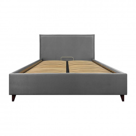 Кровать Richman Двуспальная Andrea Standart Wood На ножках 160 x 200 см Lili Темно-серый