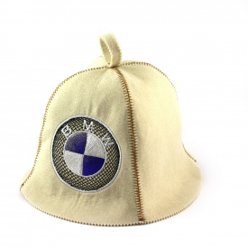 Банная шапка Luxyart BMW Белый (LA-304)