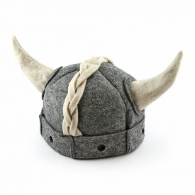 Банная шапка Luxyart "Викинг" искусственный фетр серый (LP-471)