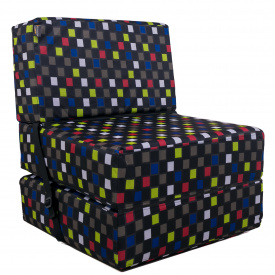 Бескаркасное кресло раскладушка Tia-Sport Принт поролон 180х70 см (sm-0890)