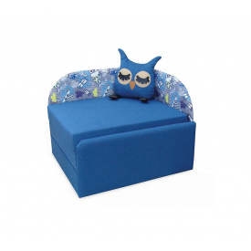 Дитяче крісло Меблі UA розкладне Сова кат 1 Принт/Блакитний (56536)