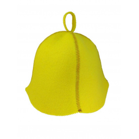 Банная шапка Luxyart искусственный фетр Желтый (LС-412)