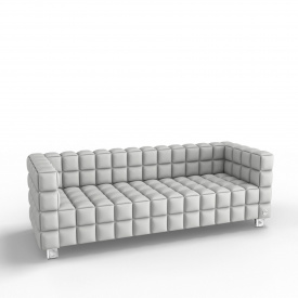 Тримісний диван KULIK SYSTEM NEXUS Екошкіра 3 Білий (hub_byqt92519)