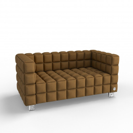 Двухместный диван KULIK SYSTEM NEXUS Ткань 2 Бронзовый (hub_kHnM10859)