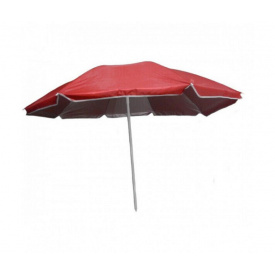 Зонт пляжный Stenson 2,2м антиветер с серебряным напылением красный MMS-MH-2061 (SKL0454)