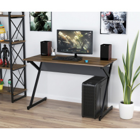 Письменный стол компьютерный L-7-120 Loft-design 120х60 см дсп орех-модена