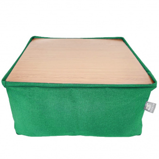 Безкаркасний модульний Пуф-столик Блек Tia-Sport (sm-0948-5) зелений