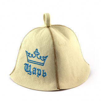 Банная шапка Luxyart Царь Белый (LA-377)