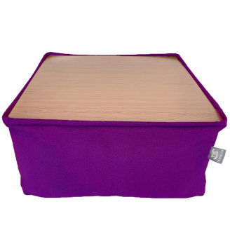 Безкаркасний модульний Пуф-столик Блек Tia-Sport (sm-0948-3) фіолетовий