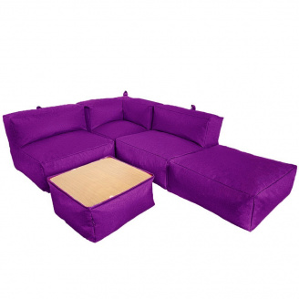 Комплект безкаркасних меблів Блек Tia-Sport (sm-0692-3) фіолетовий