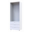 Распашной шкаф для одежды Гелар Doros Белый 2 ДСП 77,5х49,5х203,4 (80737021) Днепр