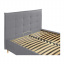 Ліжко Richman Monica Standart Wood На ніжках 140 x 190 см Simple Сірий Чернівці