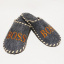 Тапочки для дому та лазні повстяні Luxyart з вишивкою BOSS Сірий (GA-02) Бровари