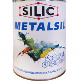 Антикорозійна швидковисихаюча ґрунт-емаль Силік Україна Metalsil 1кг Чорний (MTSCH)