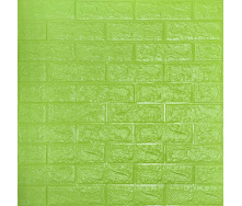 Самоклеюча панель 3D Sticker Wall SW-00001331 Флуоресцентний зелений 700х770х5мм