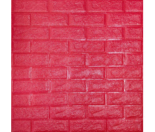 Самоклеящаяся 3D панель Sticker Wall SW-00001364 Красная 700х770х3мм