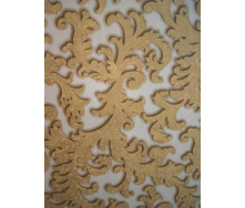 Обои Lanita виниловые на флизелиновой основе Прадо декор ТФШ 7-0271 бело-золотой(1,06х10,05м.)