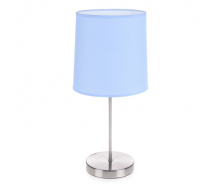 Настольная лампа минимализм с абажуром Brille 60W TL-183 Никель